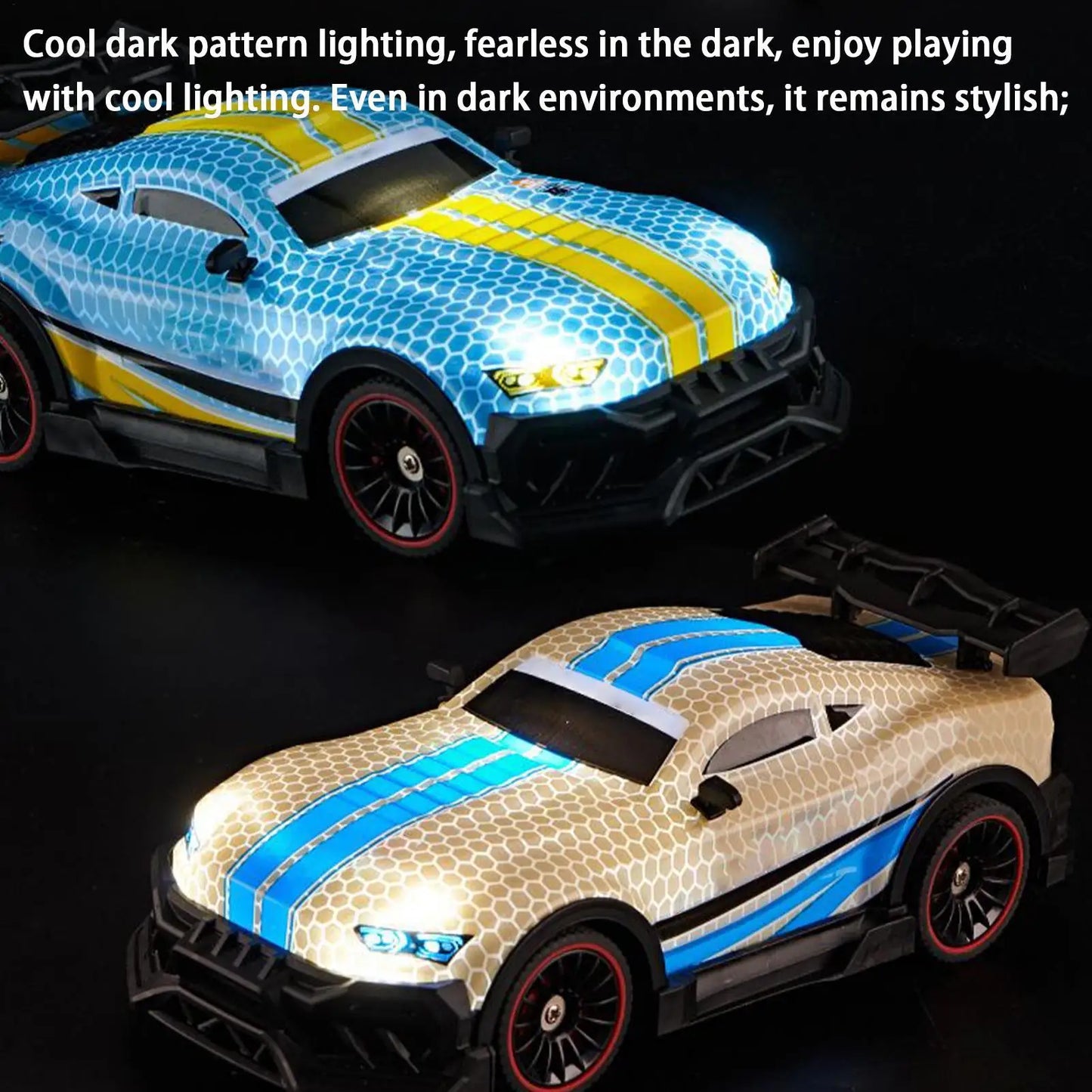Remote Control RC Drift Car – 2.4GHz Lighted Vehicle Toy for Travel, School, and Home Play, Enhances Hand-Eye Coordination