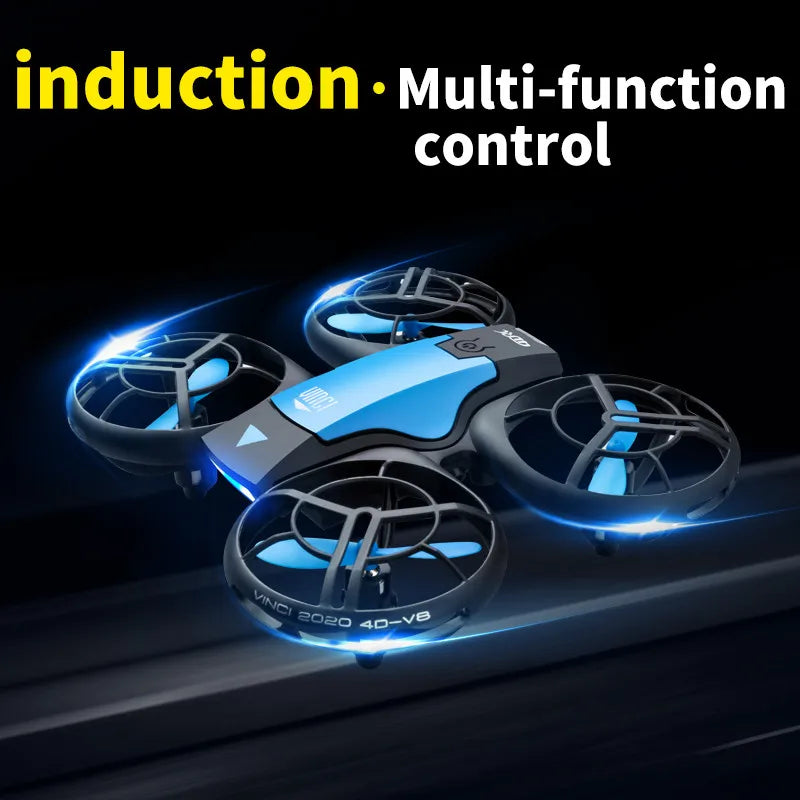 V8 Mini Drone 4K/1080P HD – Wide Angle Camera, WiFi FPV RC Quadcopter, Height Hold Drone Toy by 4DRC