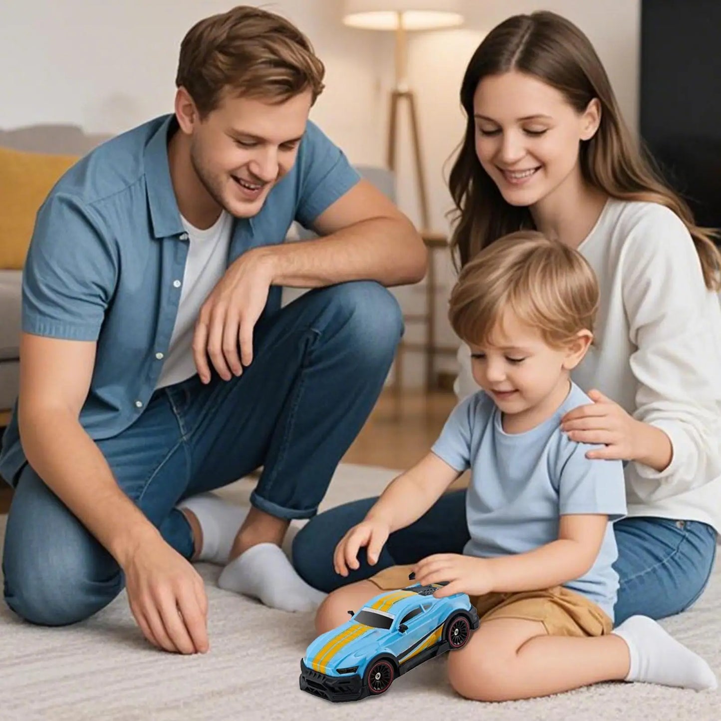 Remote Control RC Drift Car – 2.4GHz Lighted Vehicle Toy for Travel, School, and Home Play, Enhances Hand-Eye Coordination