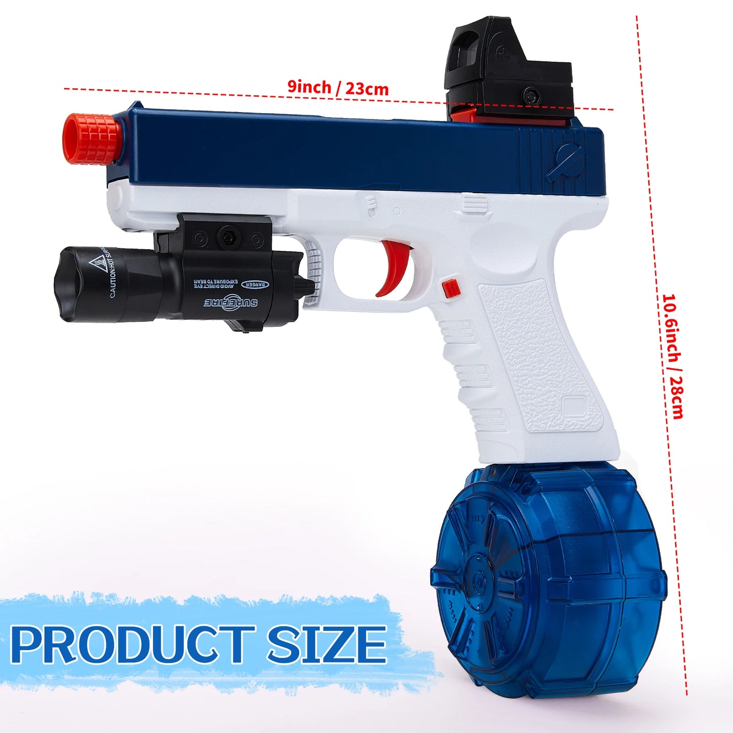 High-Speed Electric Gel Ball Blaster – Automatic & Manual Dual Modes, Water Bullet Toy Gun for Outdoor Games & Gifts