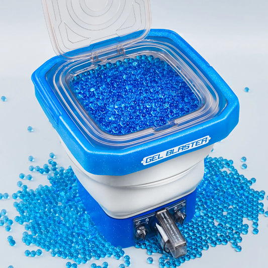 Foldable Gel Ball Ammo Bucket – Portable Splatter Blaster Accessory, Large-Capacity Tub Holds up to 20,000 Gel Balls